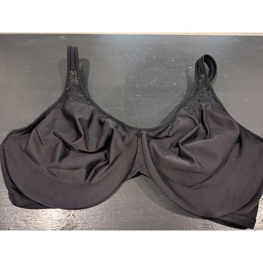 Bali Black 42DD Passion for Comfort Seamless Minimizer Underwire Bra 3385
